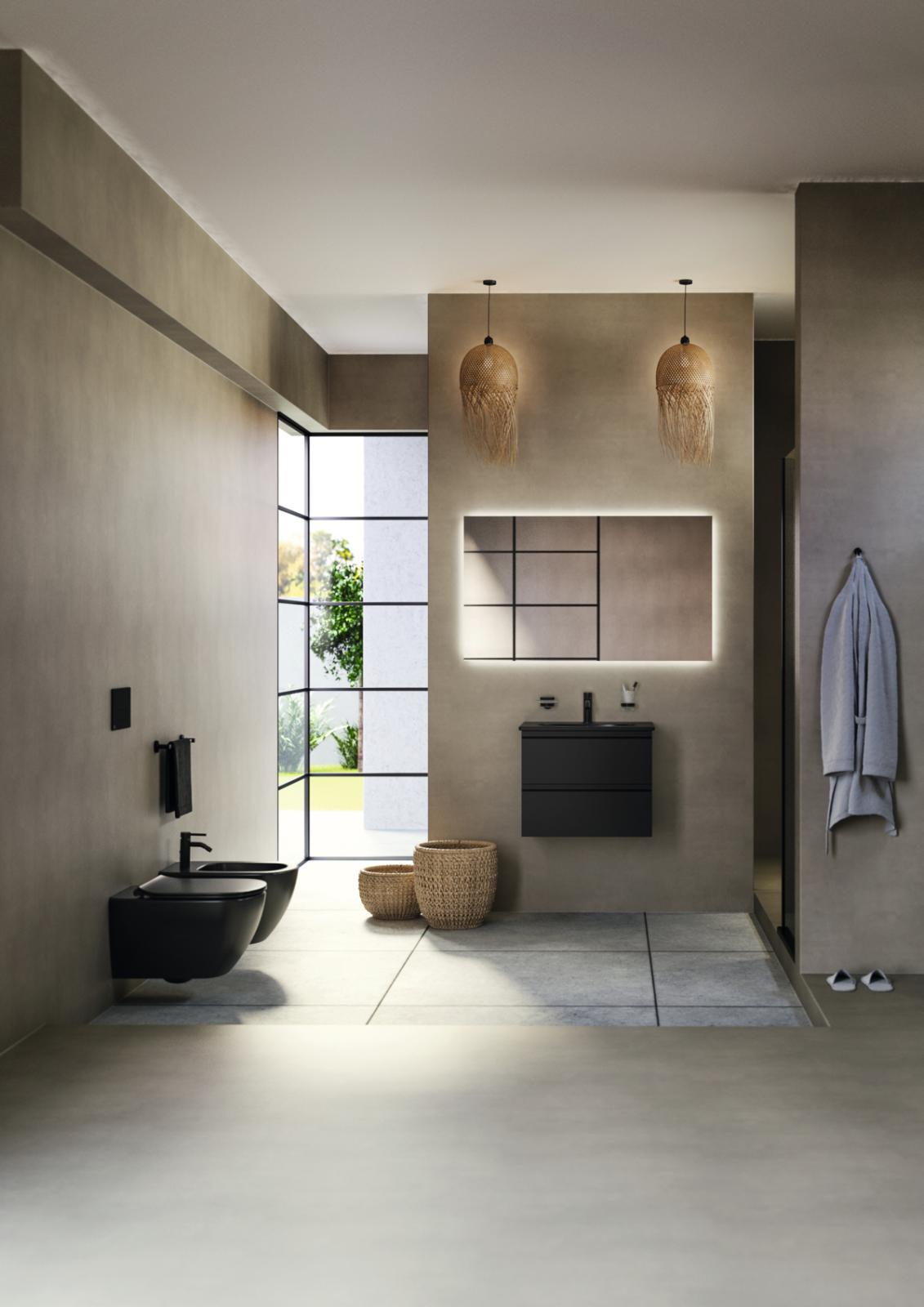 Ideal Standard Oleas Mekanik Kumanda Paneli 234x8.5x154 mm, mekanik Siyah R0115A6 uygulama örneği