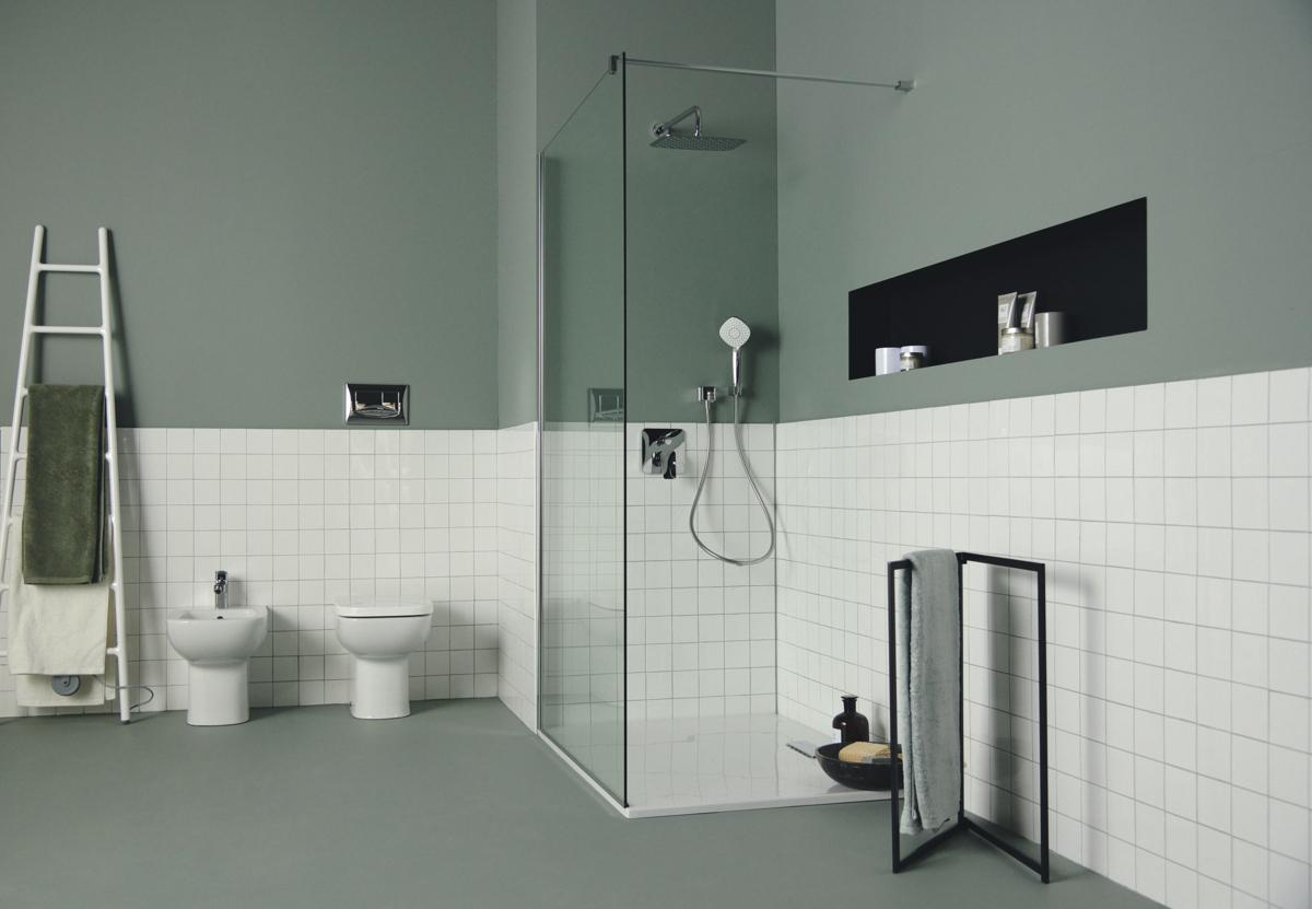 Ideal Standard Ceraplan Bide Bataryası 47x132x146 mm, 94 mm çıkış ucu projeksiyonu, 5 l/dk (3 bar), sifon kumandalı Krom uygulama örneği