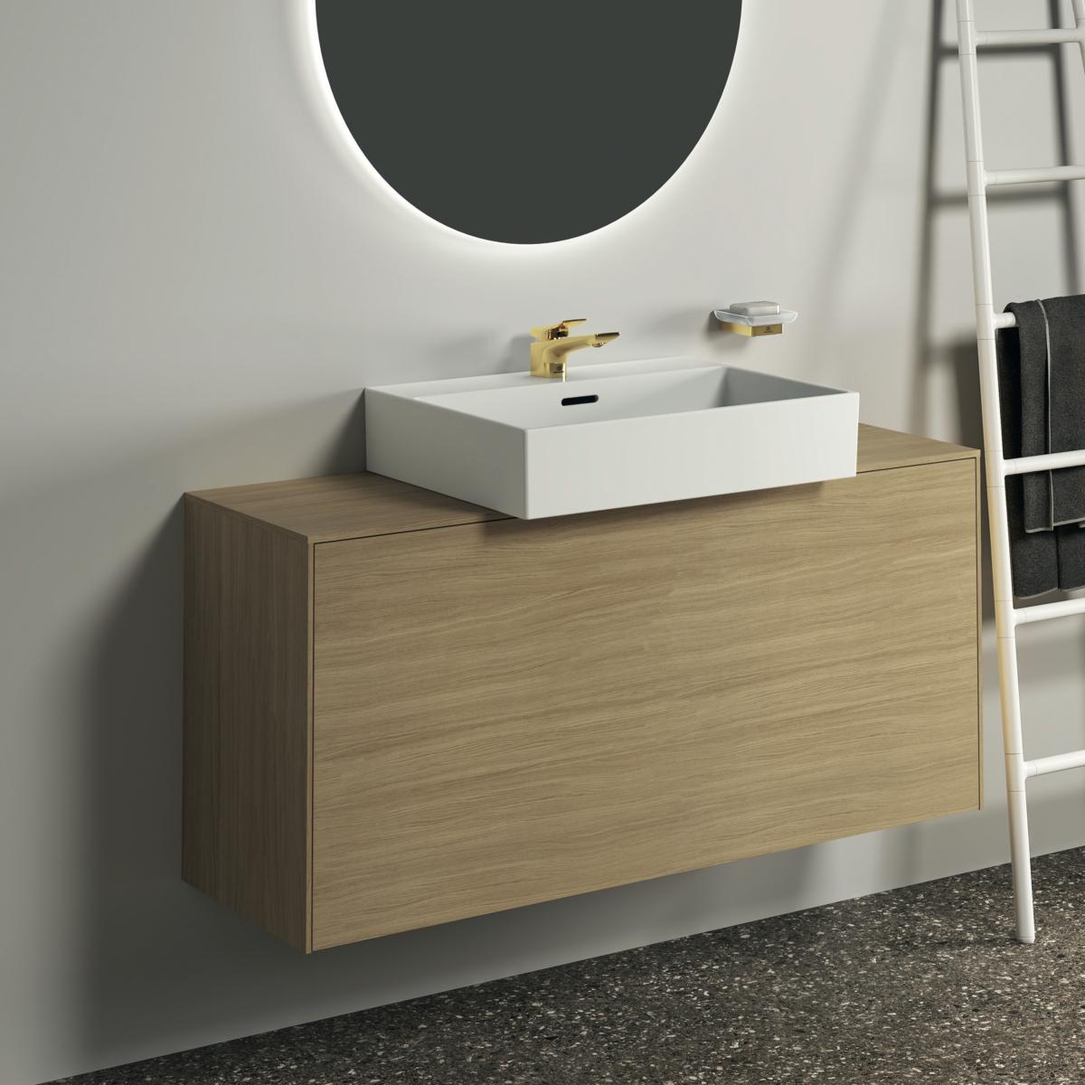 Ideal Standard Conca Sabunluk 105x105x38 mm Fırçalanmış Altın uygulama örneği