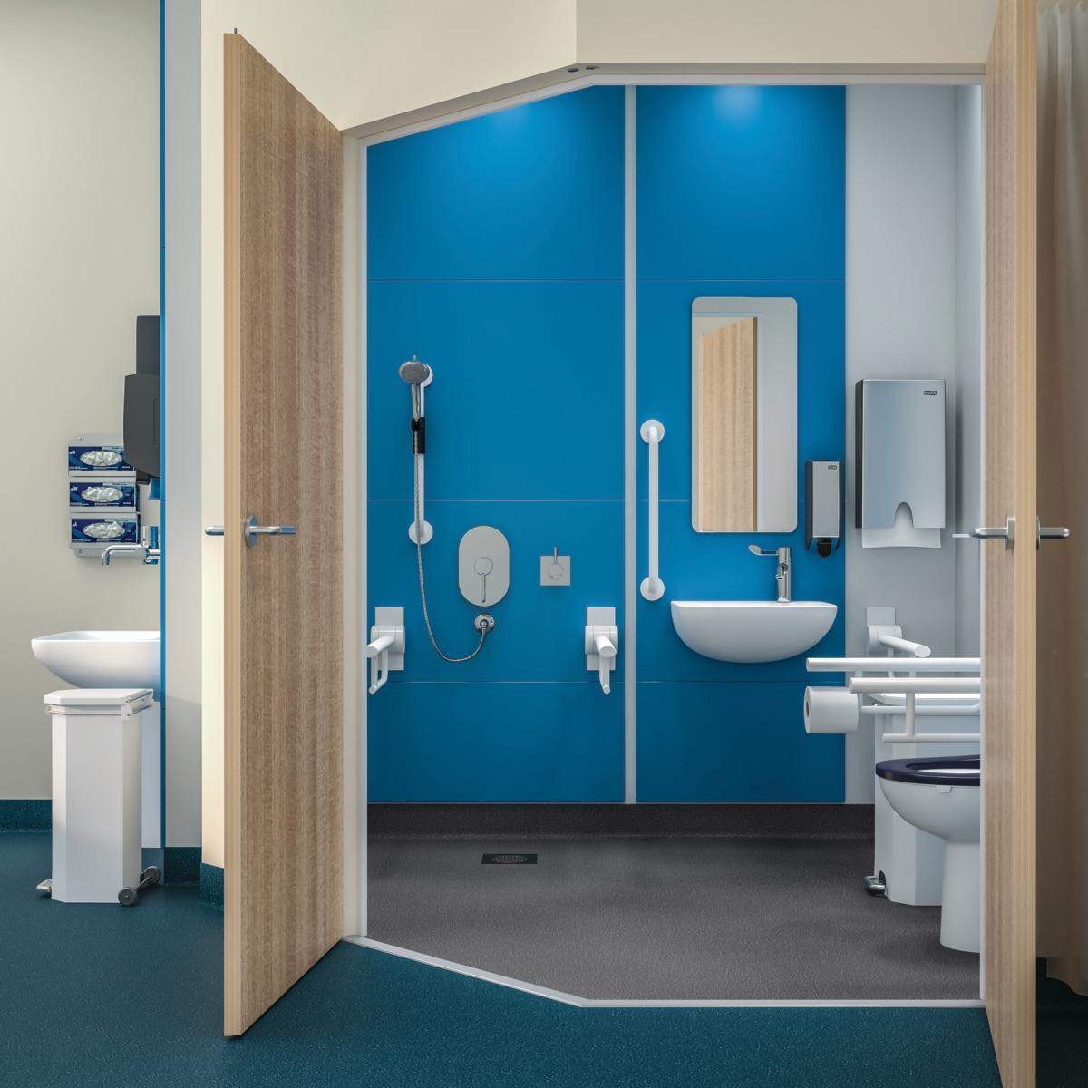 Ideal Standard Commercial Ancillary Arkalık 360x90x145 mm Naturel uygulama örneği