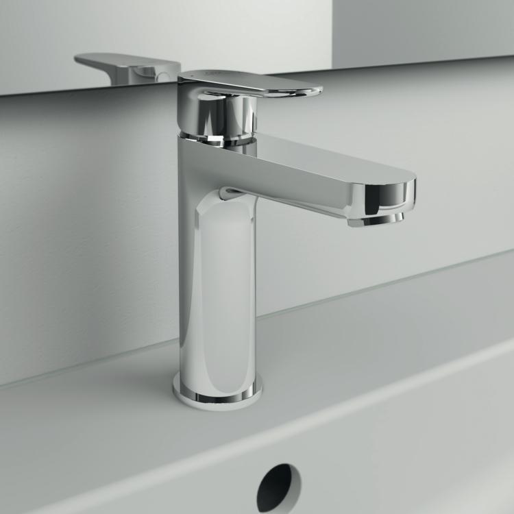 Ideal Standard Cerafine Model O Lavabo Bataryası 50x162x176 mm, 125 mm çıkış ucu projeksiyonu, 3.8 l/dk (3 bar), sifon kumandasız Krom uygulama örneği