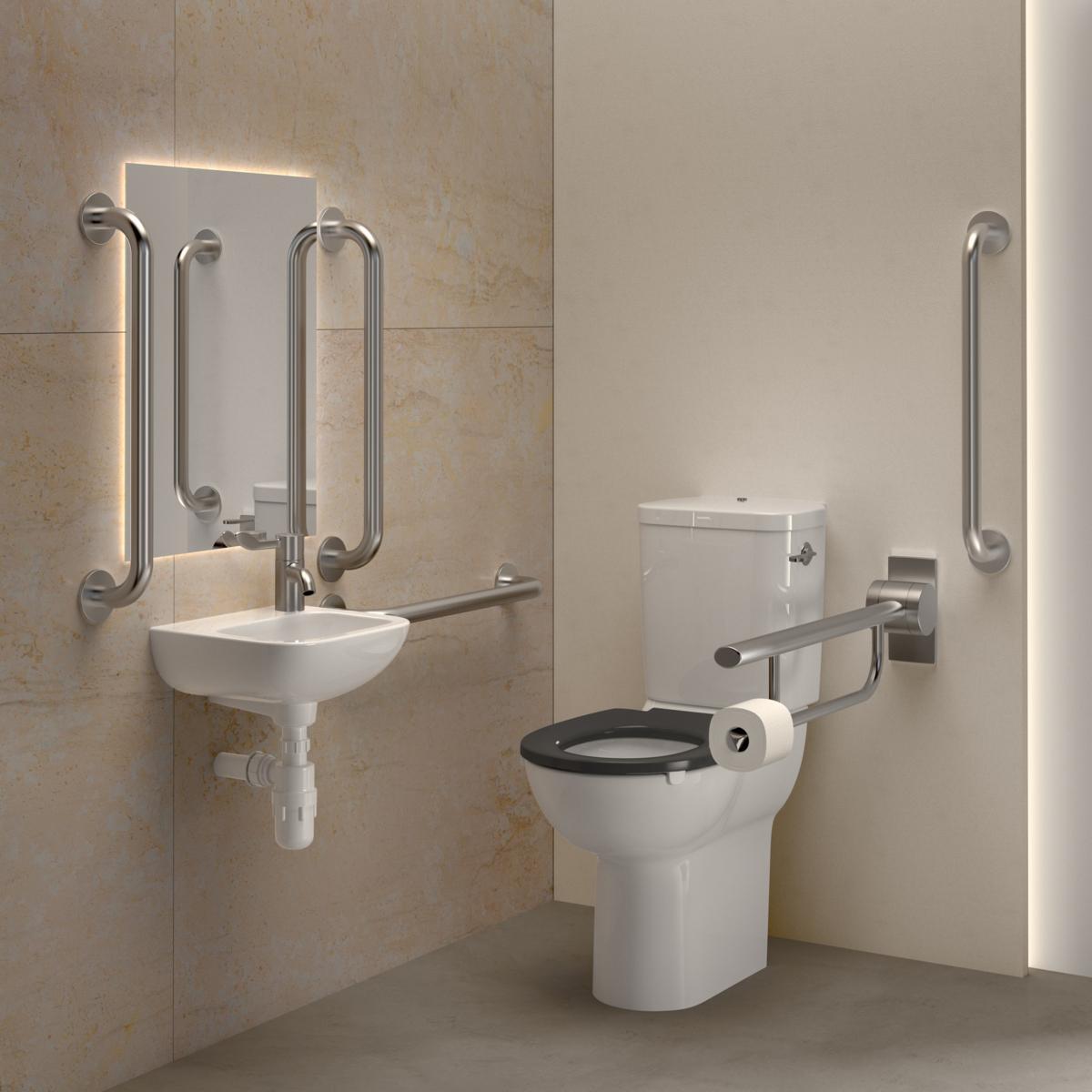 Ideal Standard Contour 21 Tutamak 450 mm Paslanmaz Çelik uygulama örneği