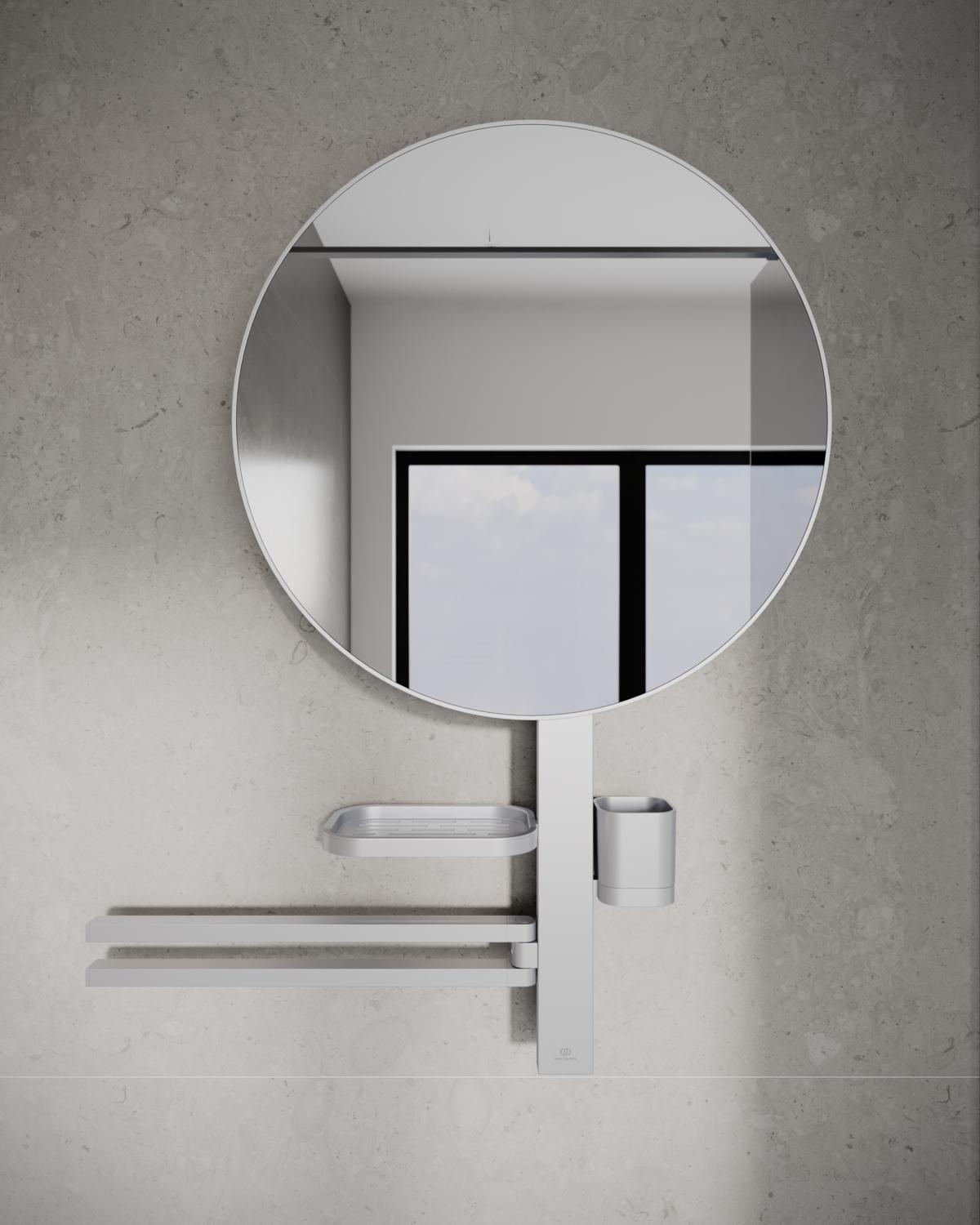 Ideal Standard Alu+ Makyaj Aynası 640x145.5x817 mm Silver uygulama örneği