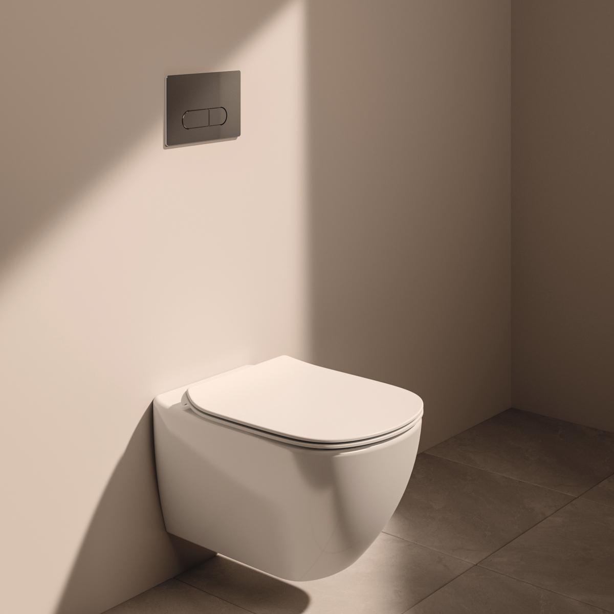 Ideal Standard Idealmood Asma Klozet Seti 365x535x380 mm, Yıkama, CL1 tam yıkama 4.5-6 L, yatay çıkışlı Beyaz uygulama örneği
