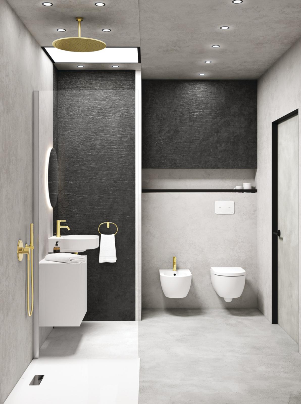 Ideal Standard Multisuite Click Clack Sifon Fırçalanmış Altın E1483A2 uygulama örneği