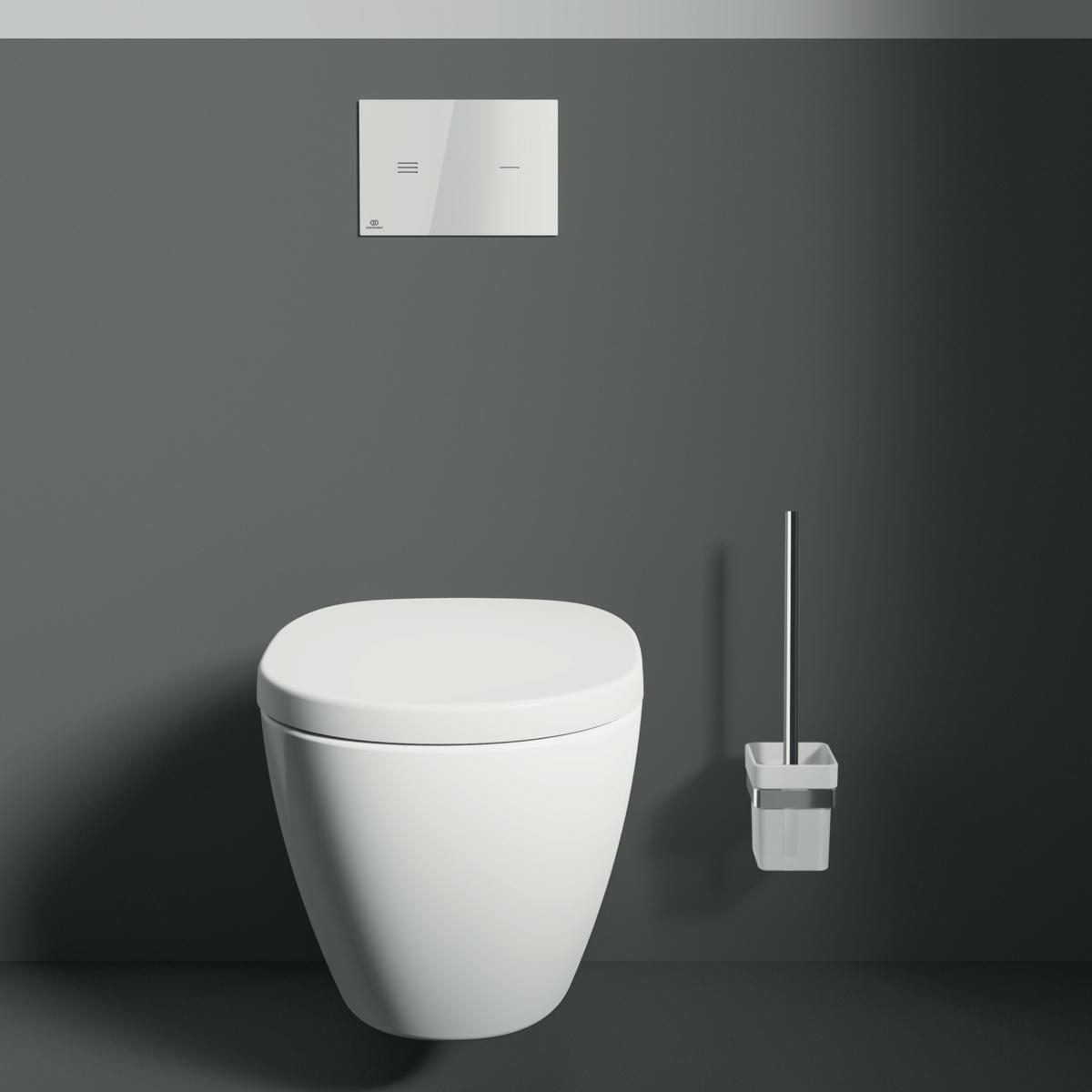 Ideal Standard Iom Square Tuvalet Fırçası Seti 93x125x385 mm Krom uygulama örneği