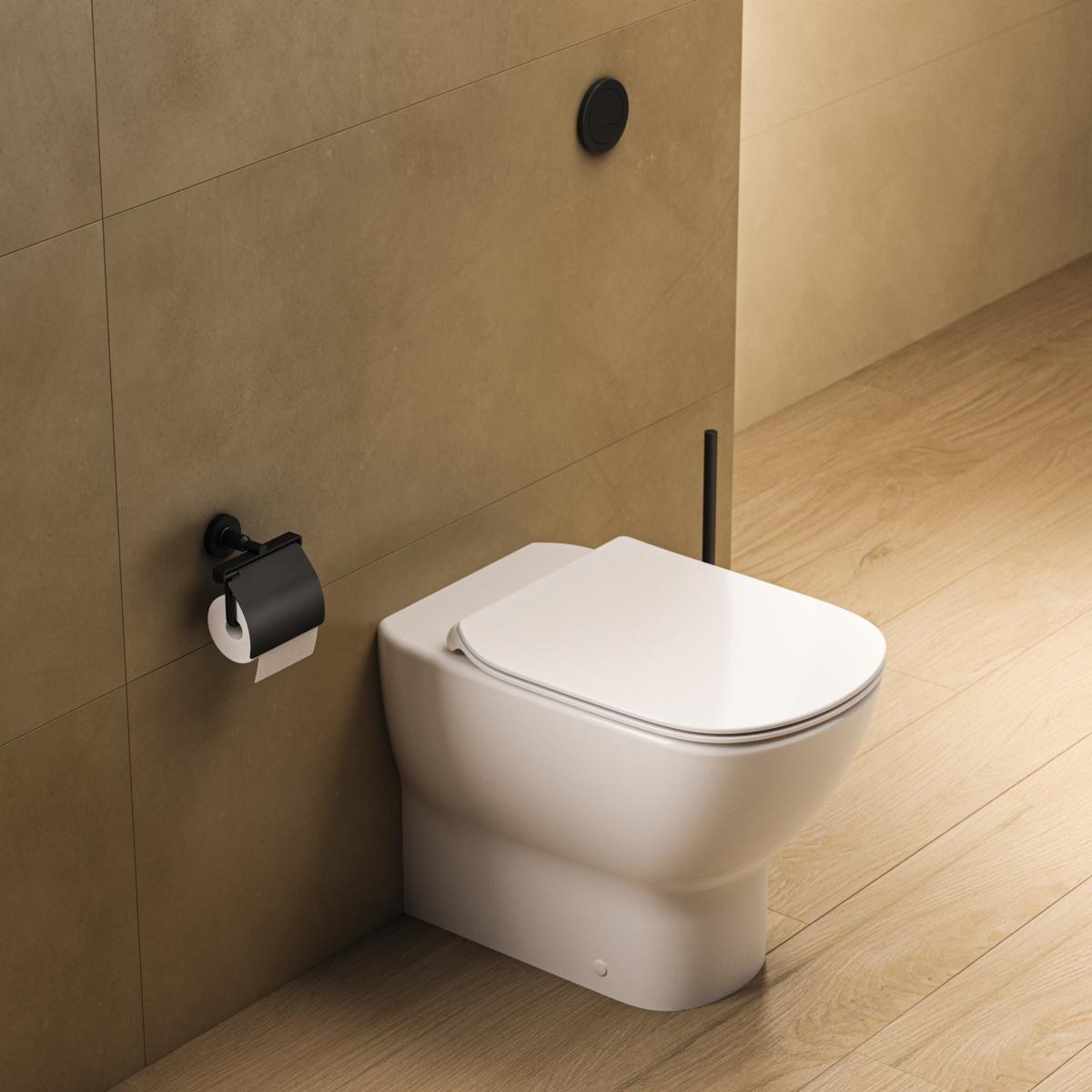 Ideal Standard Iom Tuvalet Fırçası Seti 115x384 mm Mat Siyah uygulama örneği