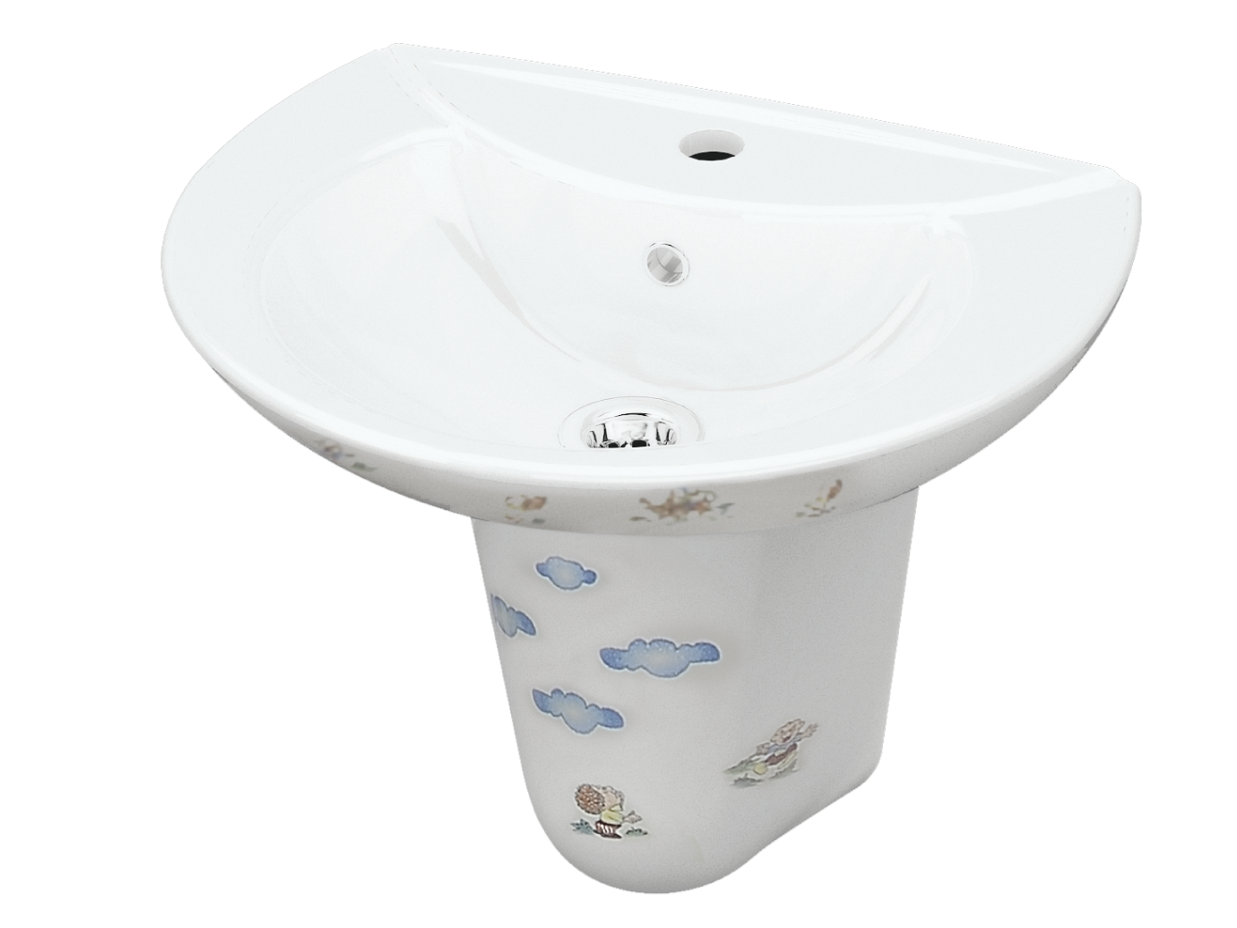 İdevit Afacan Lavabo 35x45 Beyaz uygulama örneği