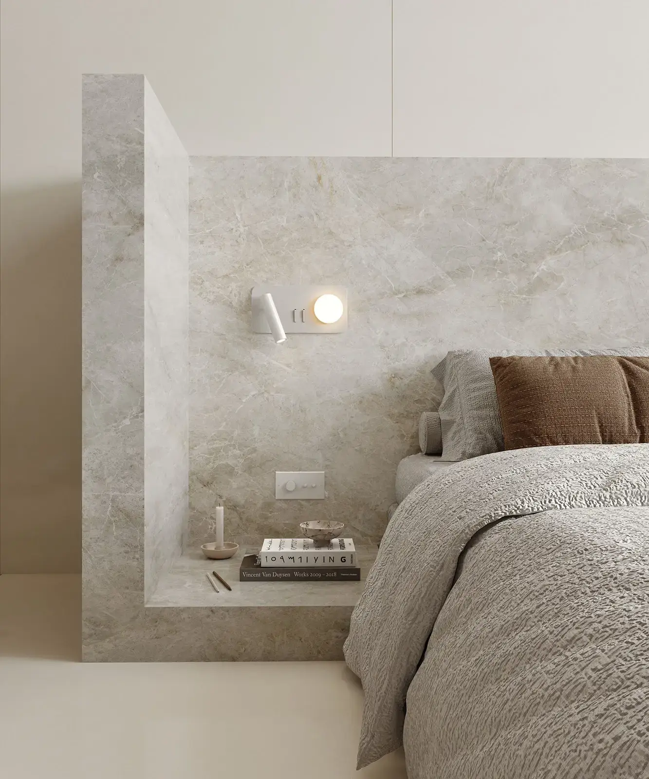 Çanakkale Seramik 120x280 Marblestone Mat Porselen Karo uygulama örneği