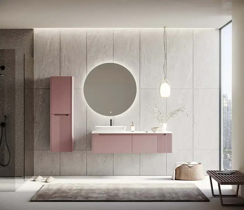 Orka Rate Collection BIELLA Çekmeceli Banyo Dolabı BEYAZ 100 cm uygulama örneği