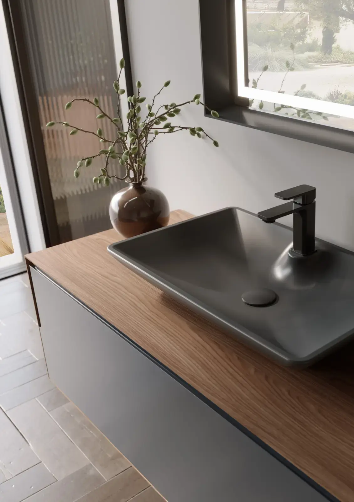 Orka Craft 120 cm Banyo Dolabı 80 cm uygulama örneği