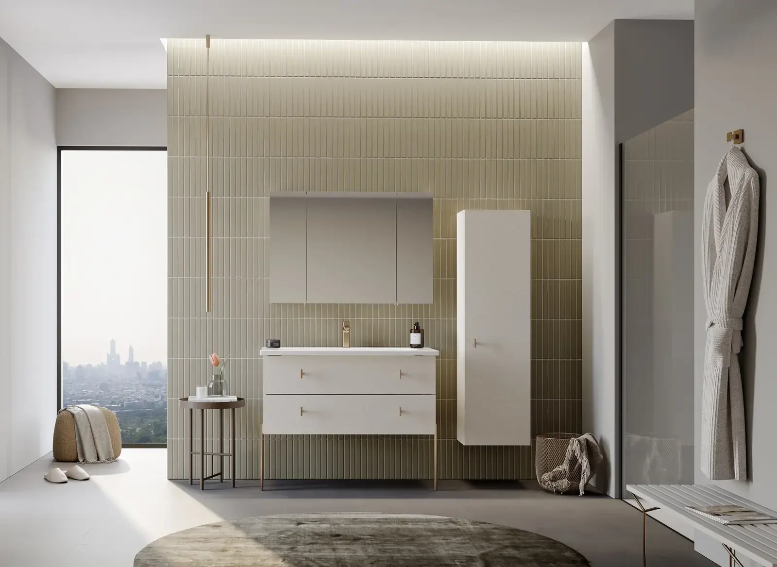 Orka 2025 Collection MILAZZO Banyo Dolabı Kalisto uygulama örneği