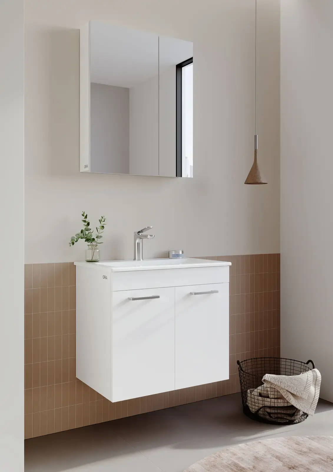 Orka Friendly Collection BAFA Banyo Dolabı 60 cm uygulama örneği