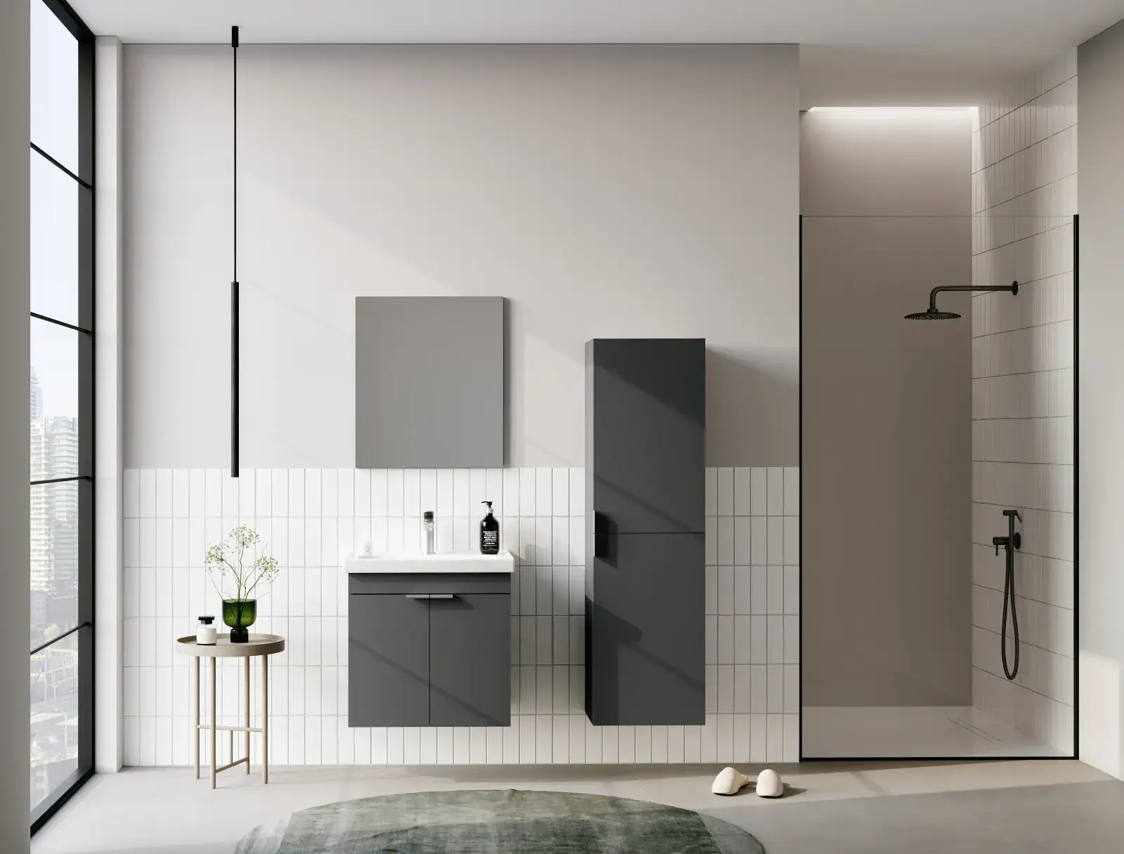 Orka 2025 Collection DESNA Banyo Dolabı Mat Beyaz uygulama örneği