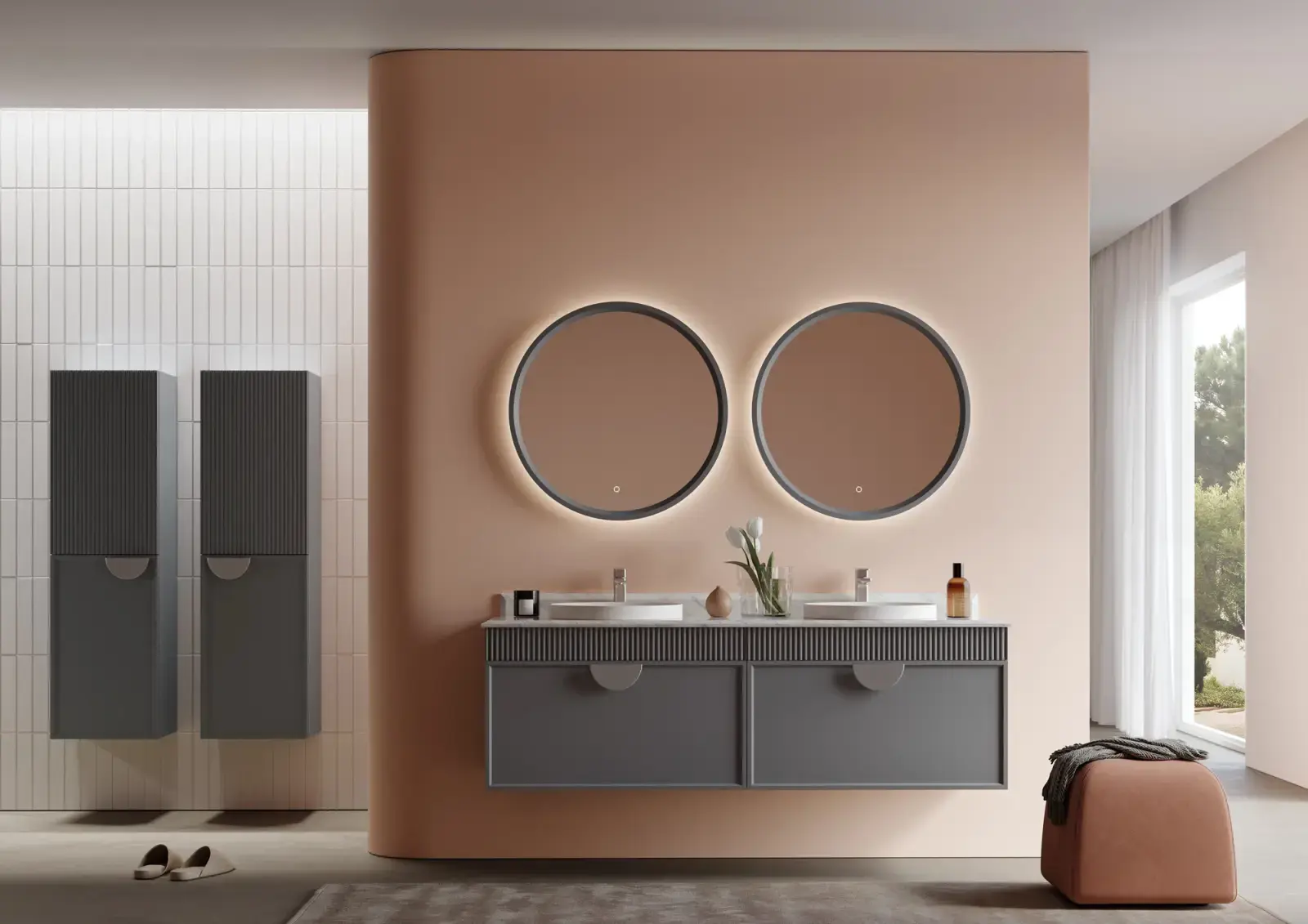 Orka Molino 165 cm Banyo Dolabı 85 cm uygulama örneği