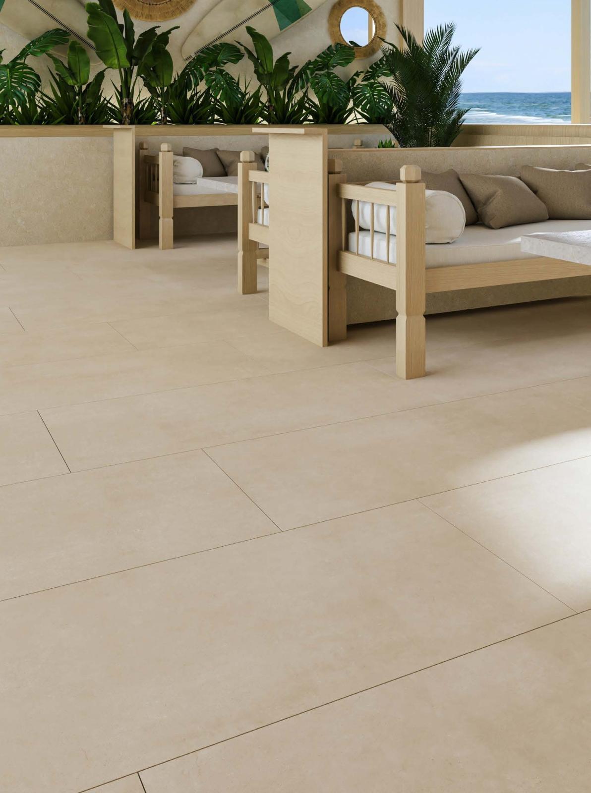 Qua Granite 60x120 Ark Ivory Mat uygulama örneği