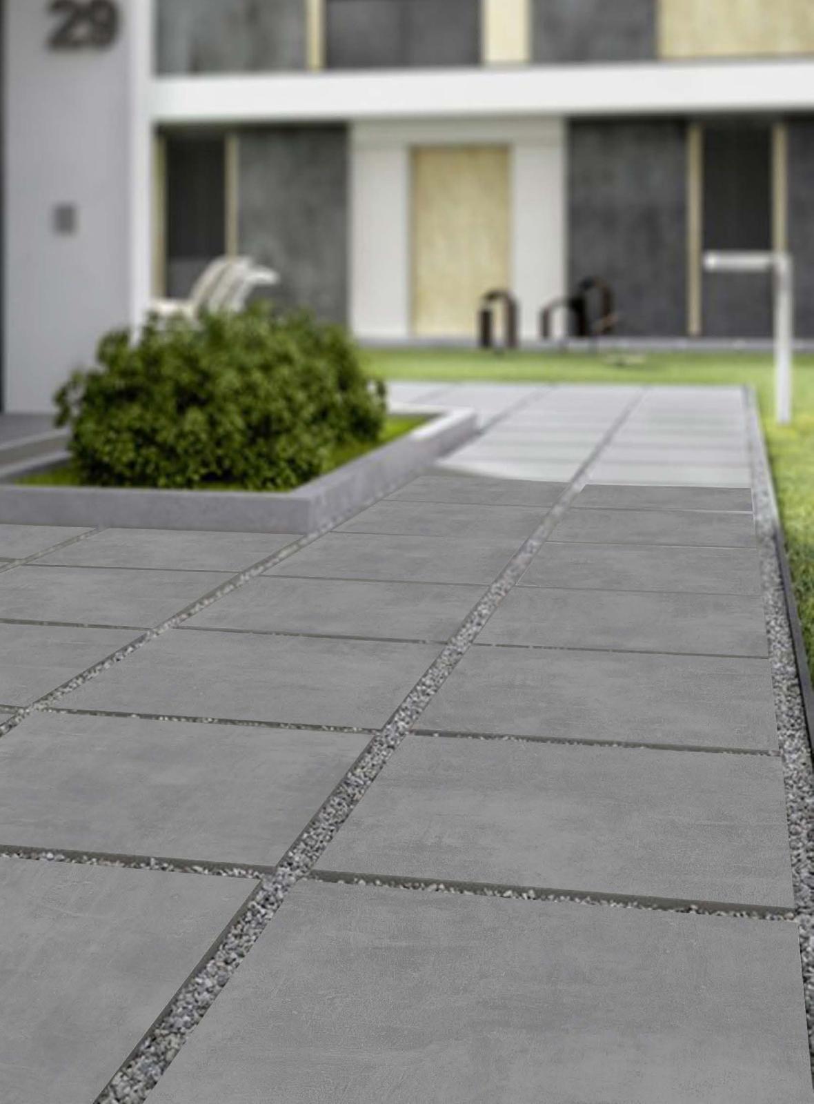 Qua Granite 60x60 Stark Grey Mat uygulama örneği