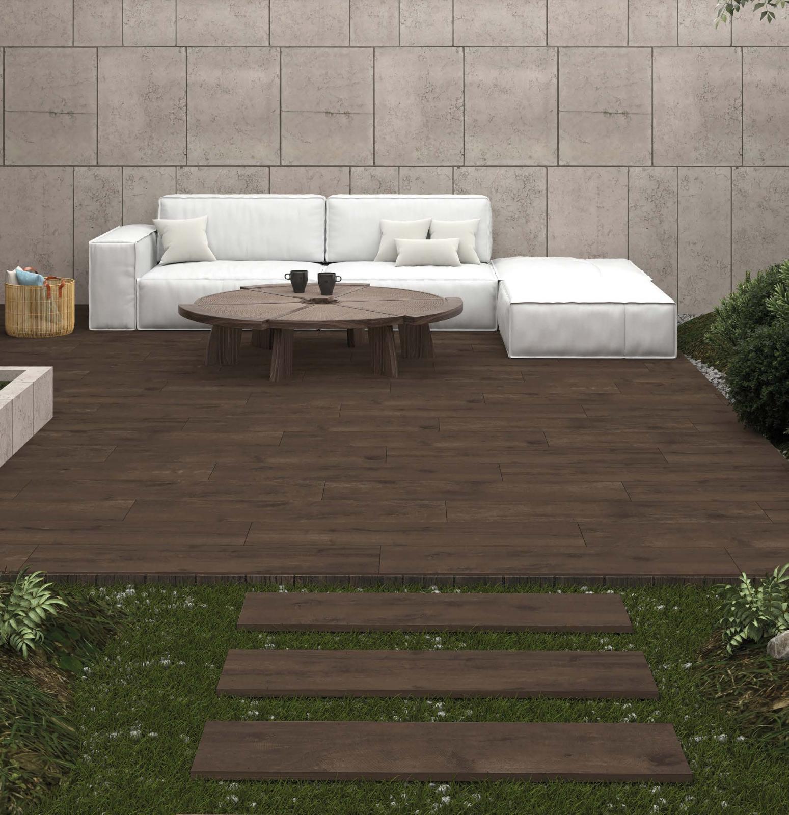 Qua Granite 30x120 Tiber Wood Avana Mat uygulama örneği