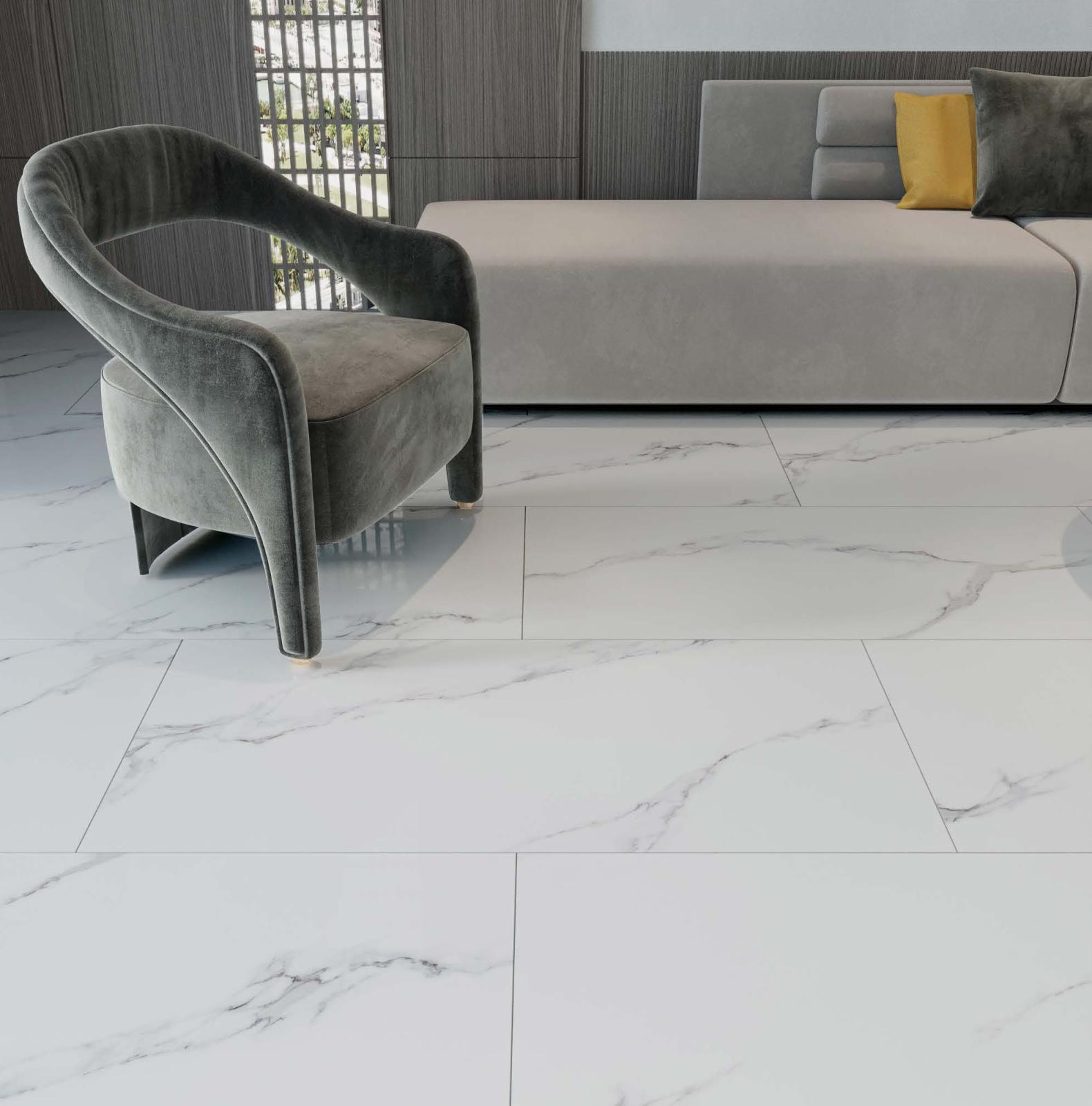 Qua Granite 60x120 Shanti Tam Parlak uygulama örneği
