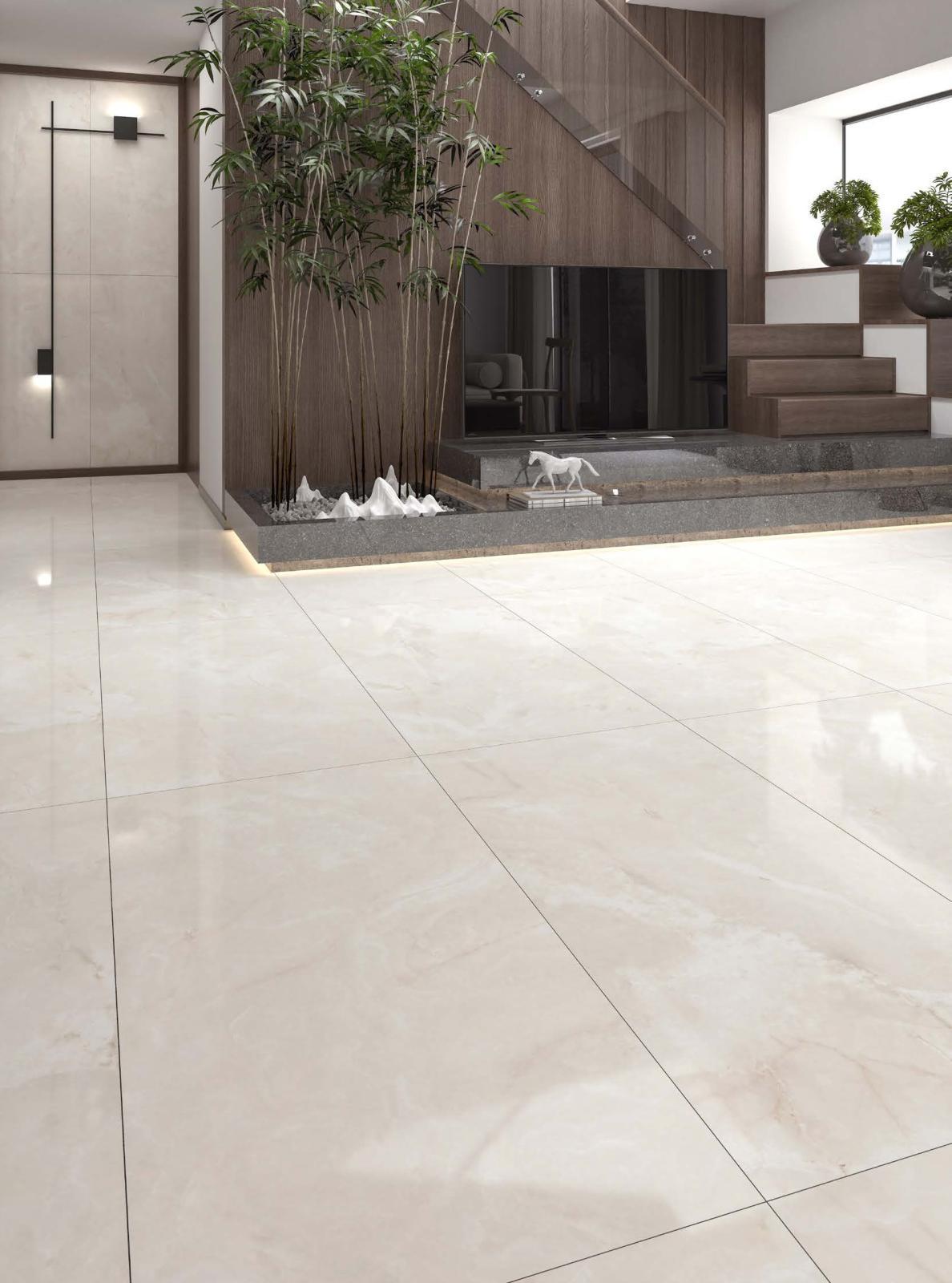 Qua Granite 30x60 Milano Marfil Tam Parlak uygulama örneği