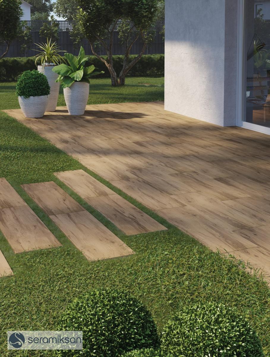 Seramiksan 60x120 Sagano Meşe Mat uygulama örneği