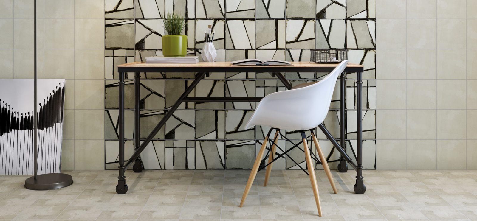 Seranit 20x20 Brushed Line Mix Dekor Mat uygulama örneği