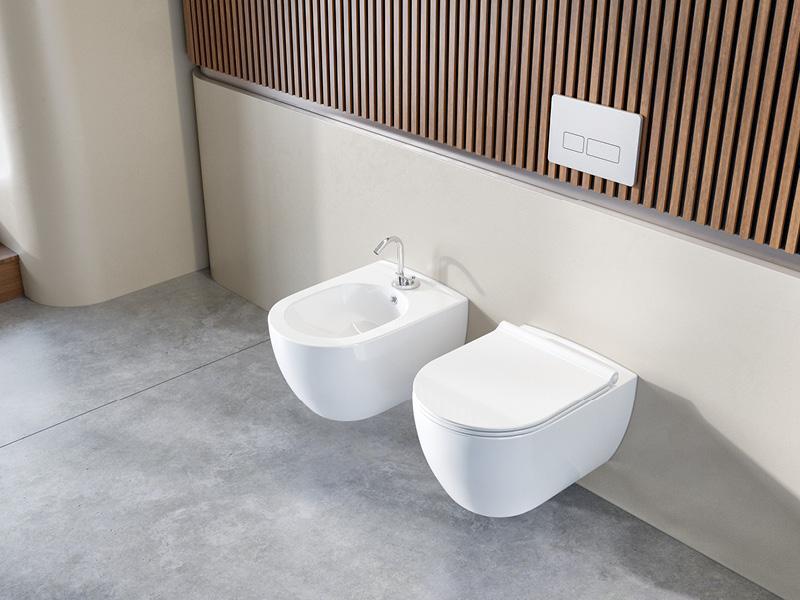Turkuaz City Rimless Asma Klozet 37,1x52,4 cm Beyaz uygulama örneği