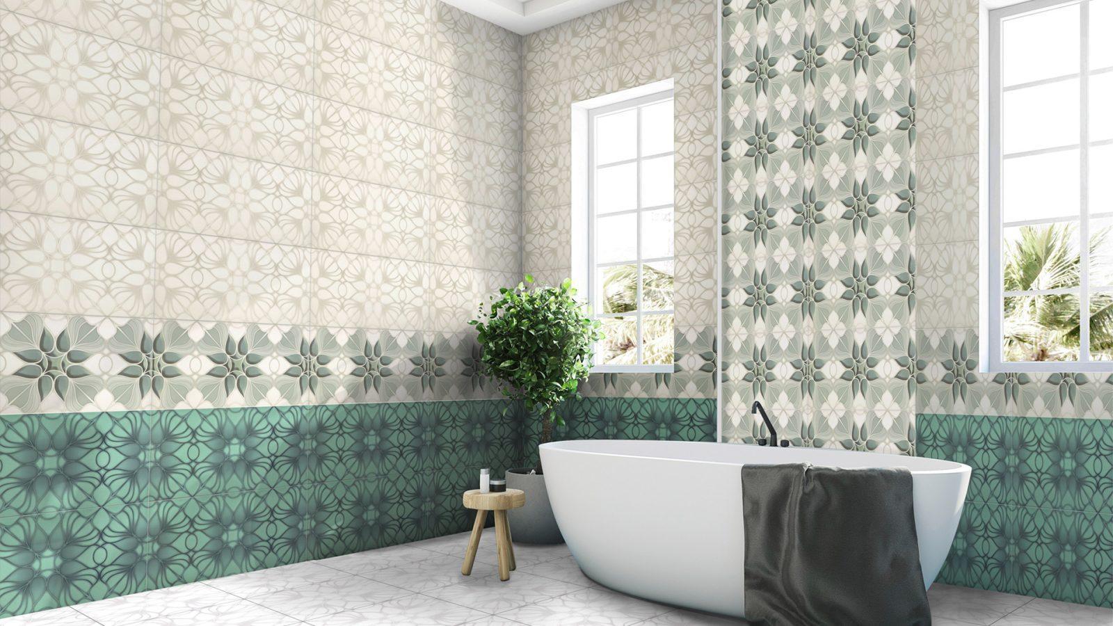 Uşak Seramik 30x60 Motif Turkuaz Parlak uygulama örneği