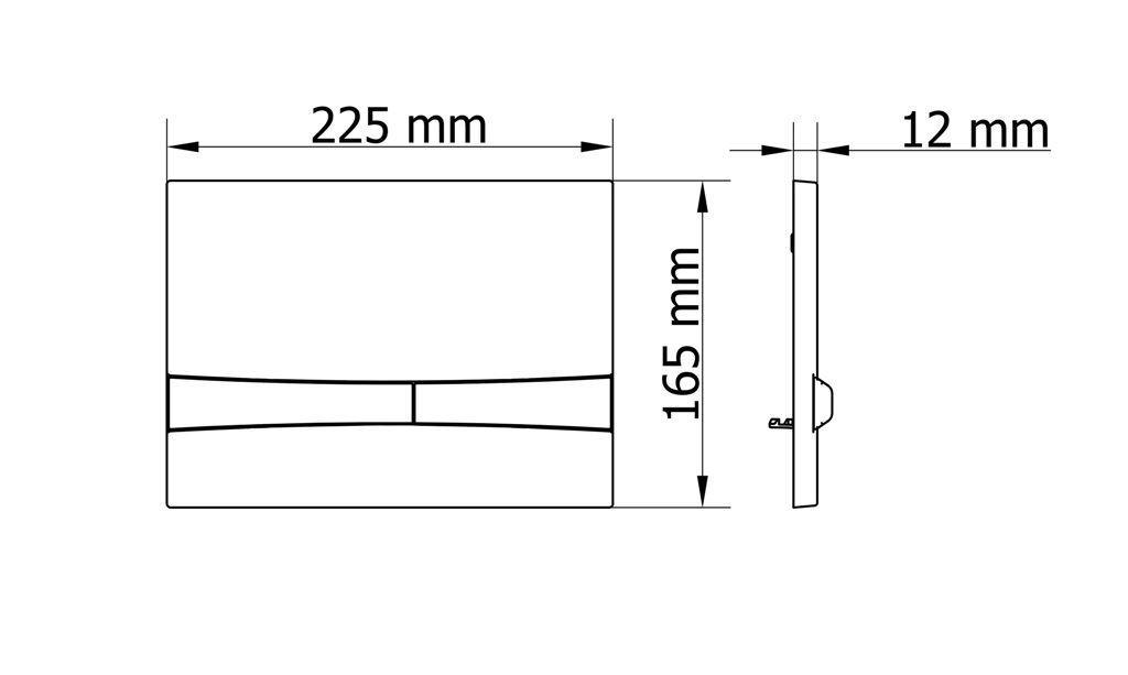 Visam Mia Kumanda Paneli İki Kademeli 22,5x16,5 cm Mat Altın uygulama örneği