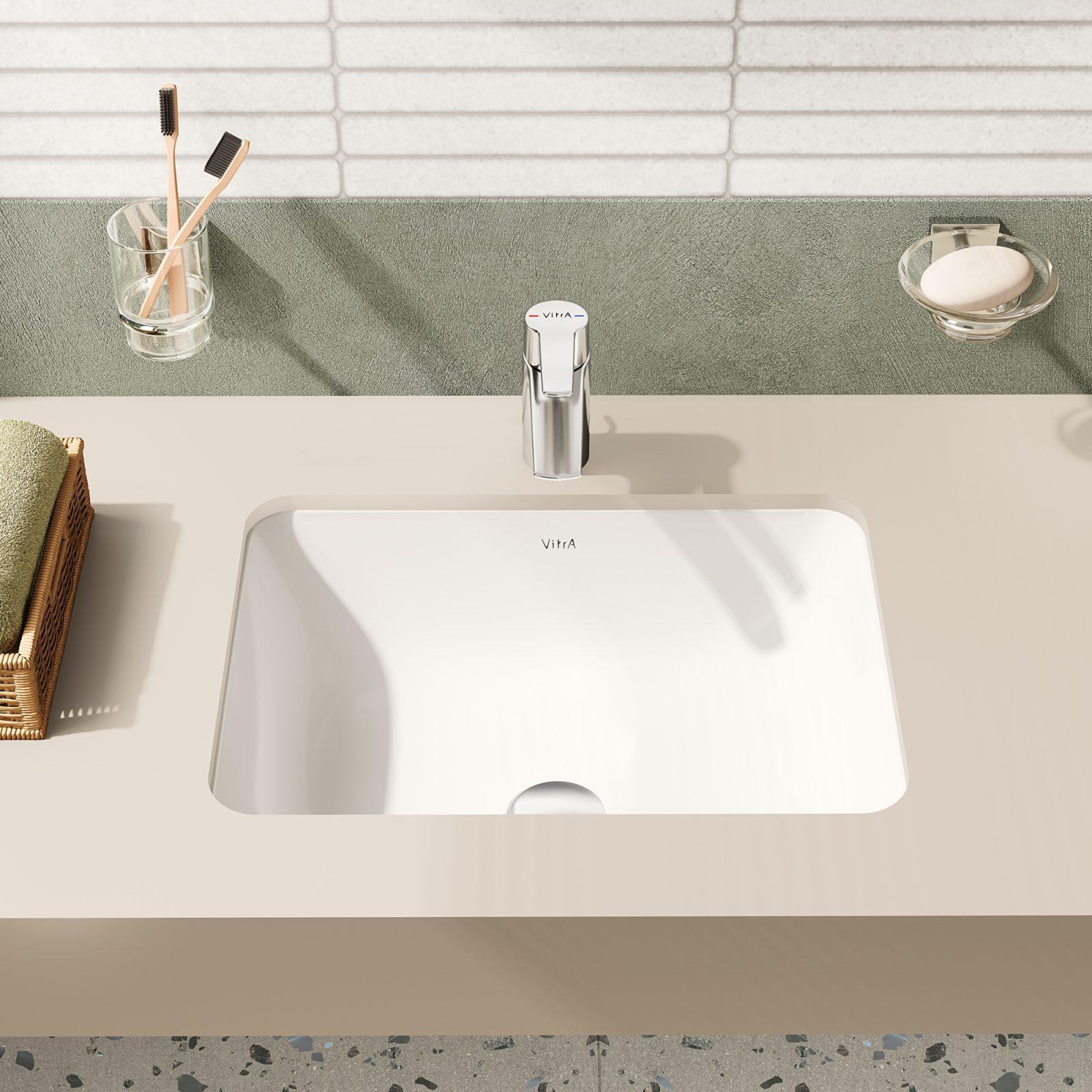 VitrA S20 Tezgahaltı Lavabo, 50x37 cm — 5474B003-0618 uygulama örneği