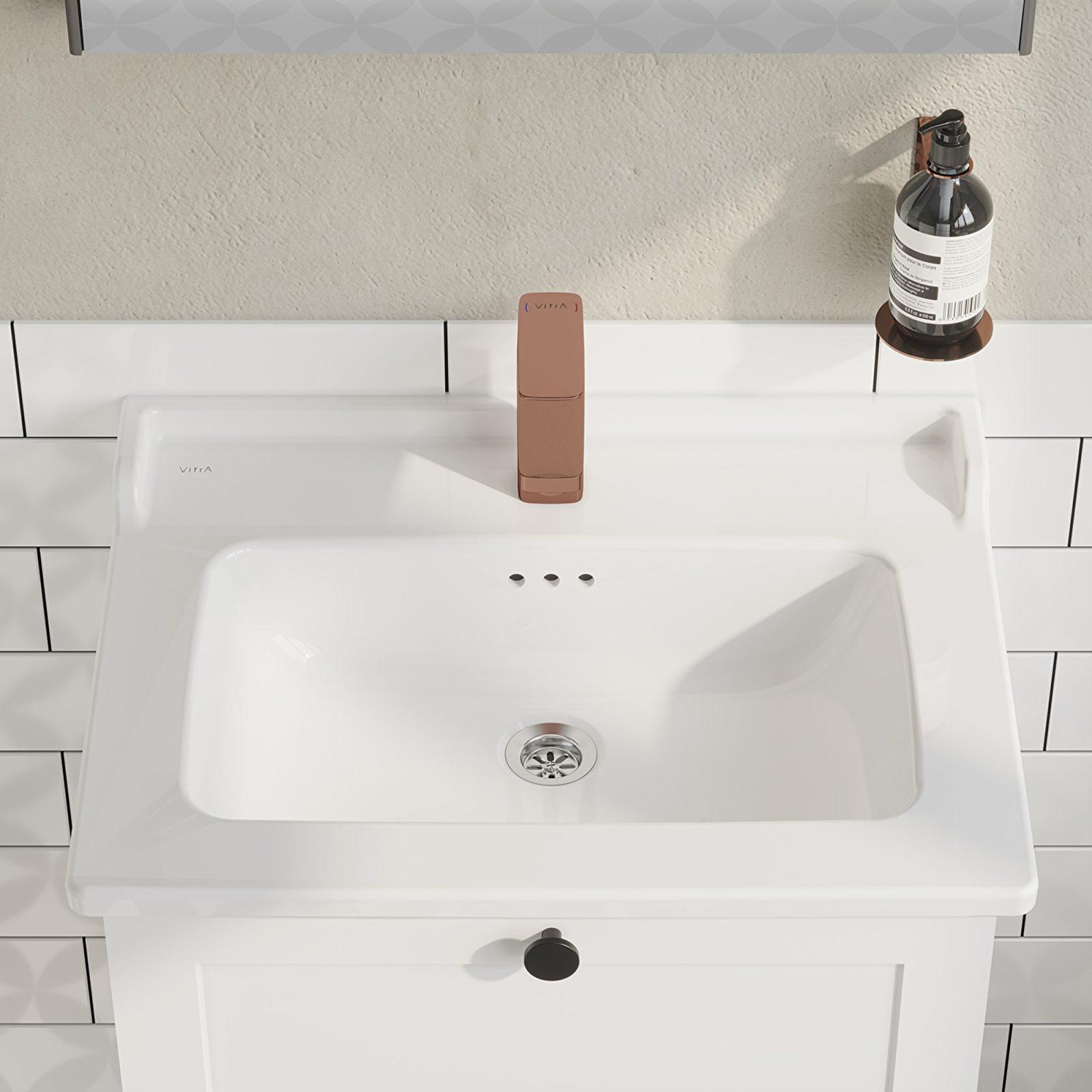 VitrA Integra Classic Etajerli Lavabo, 60x46 cm — 7000B003-0001 uygulama örneği