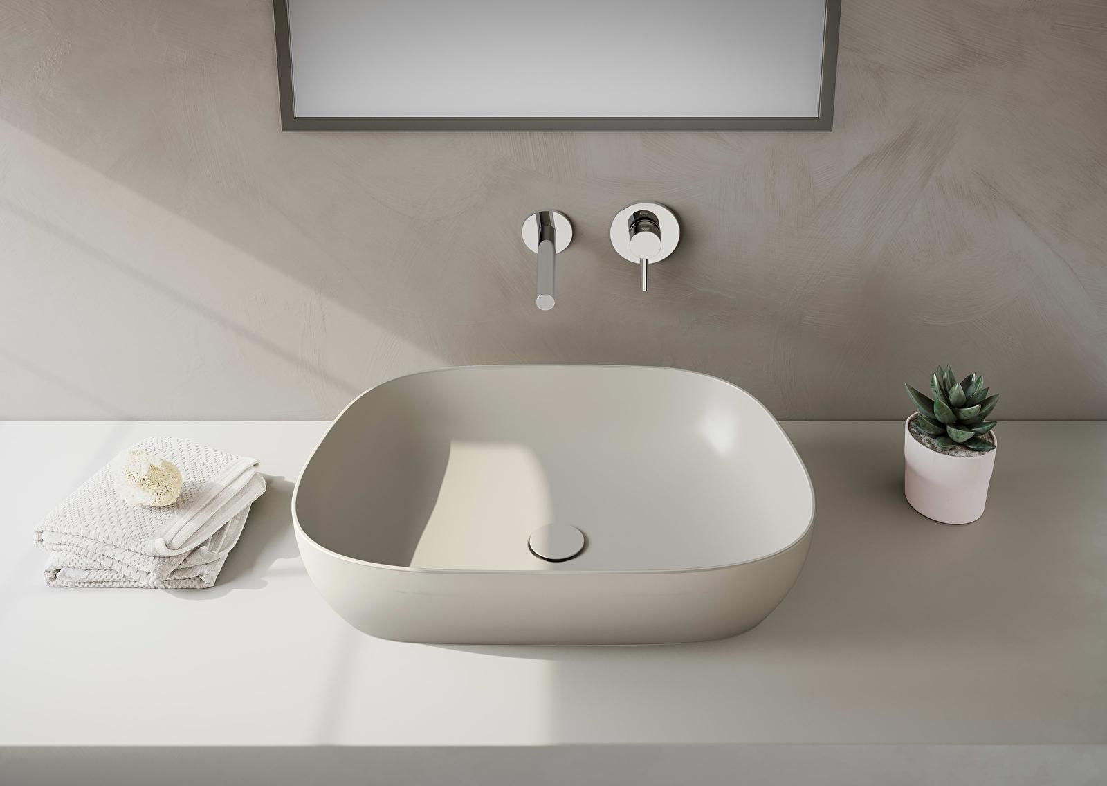 VitrA Outline Recycled Çanak Lavabo, 63x42 cm — 7993B066-0016 uygulama örneği
