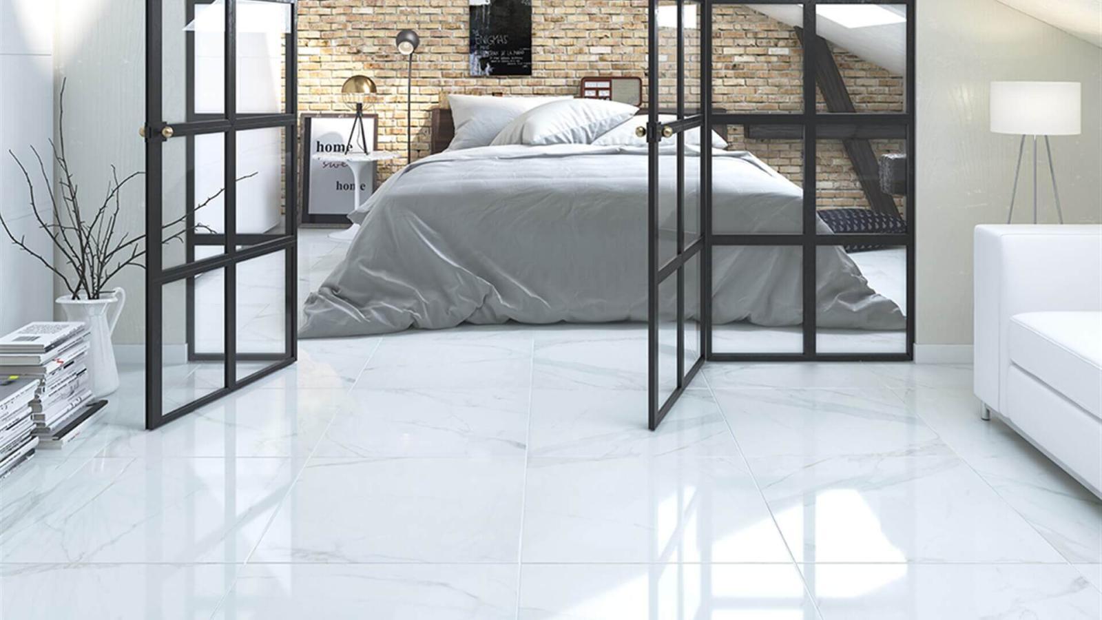 Yurtbay Seramik 60x60 Afyon Beyaz uygulama örneği