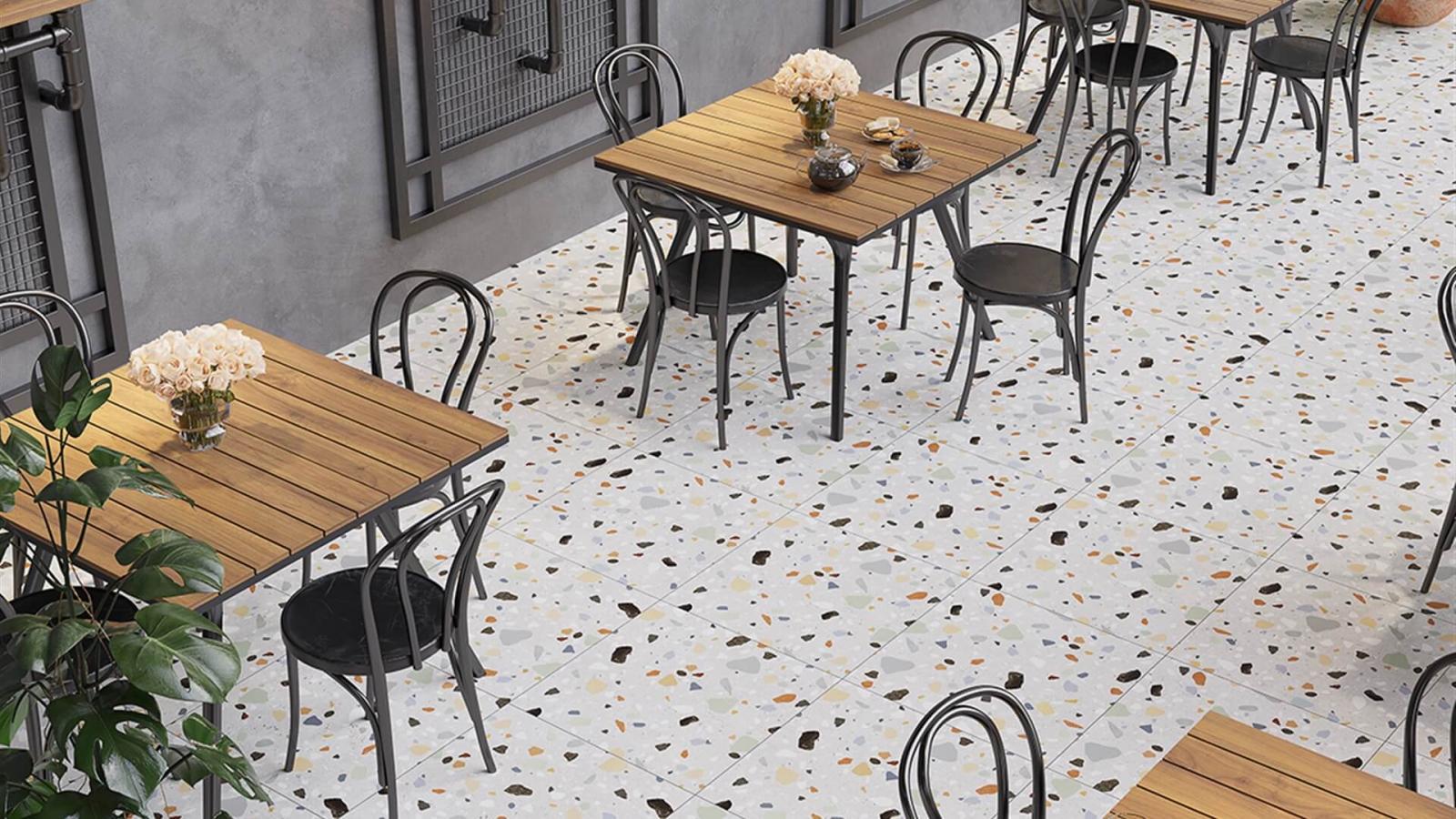 Yurtbay Seramik 60x60 Amalfi Gri uygulama örneği