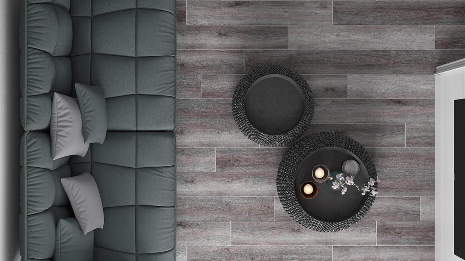 Yurtbay Seramik 15x90 Barkwood Bej Sırlı Porselen uygulama örneği