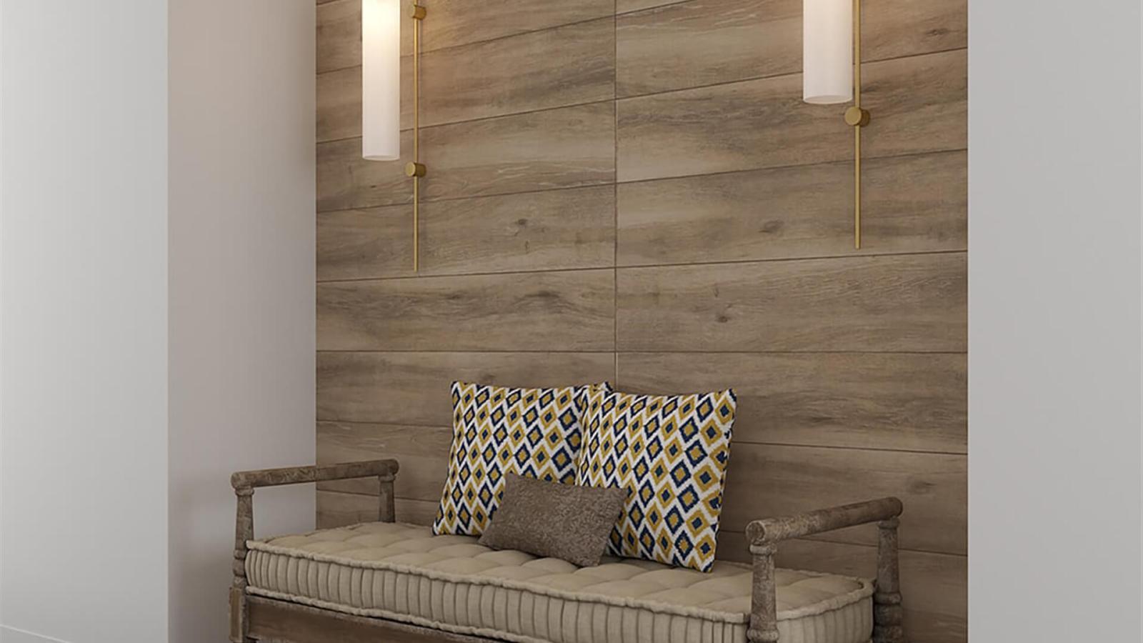 Yurtbay Seramik 15x90 Baron Beyaz Sırlı Porselen uygulama örneği
