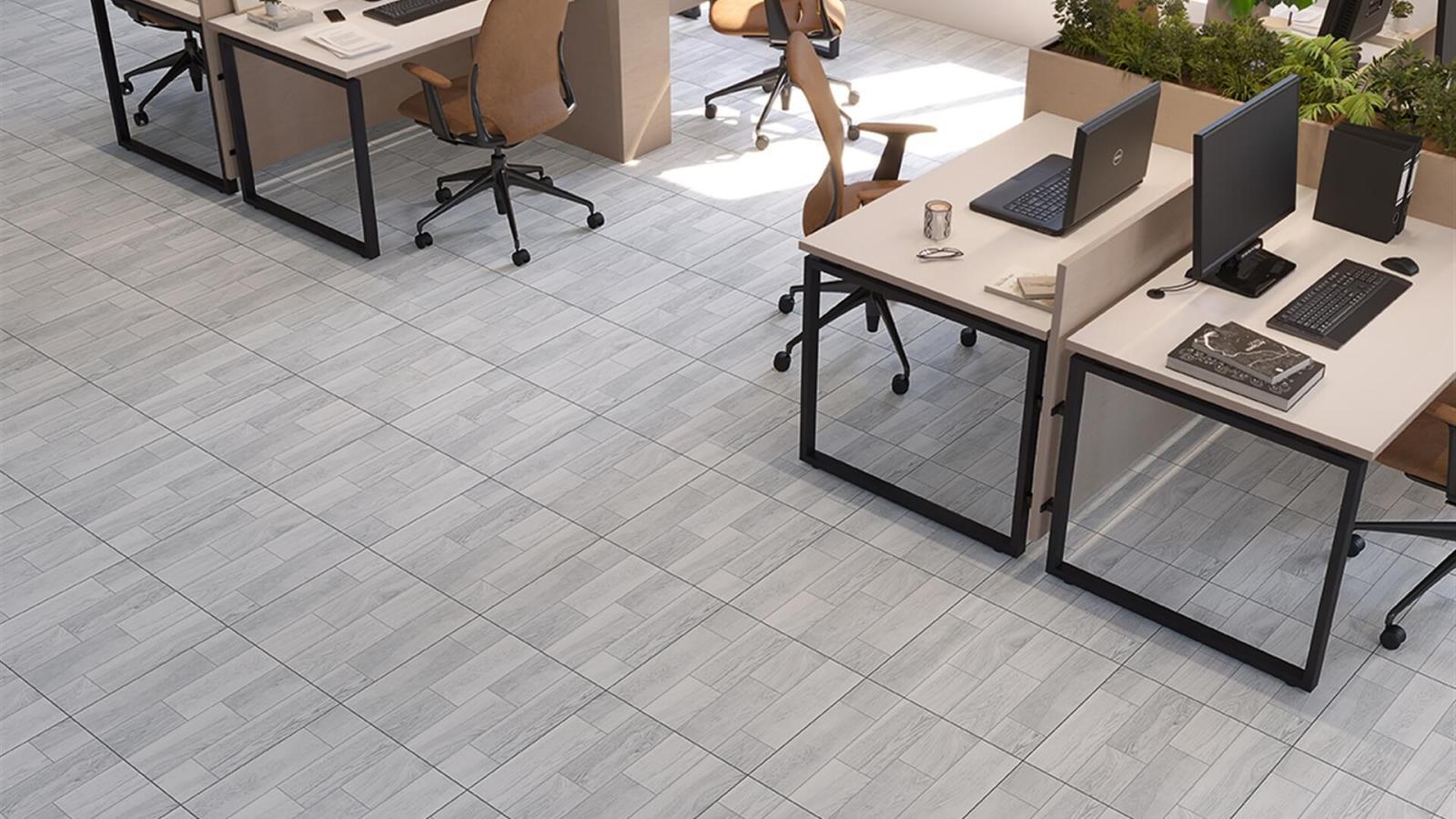 Yurtbay Seramik 45x45 Çınar Gri Sırlı Porselen uygulama örneği