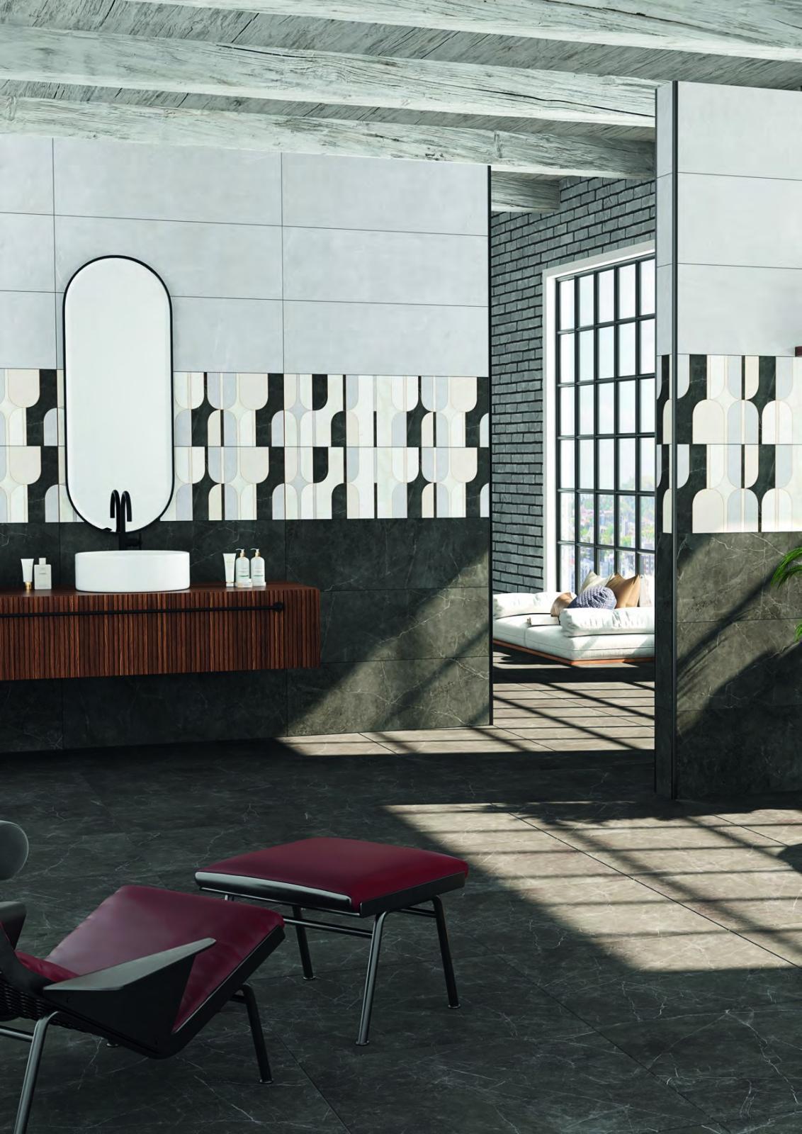 Yurtbay Seramik 45x45 Sterlina Asphalt uygulama örneği