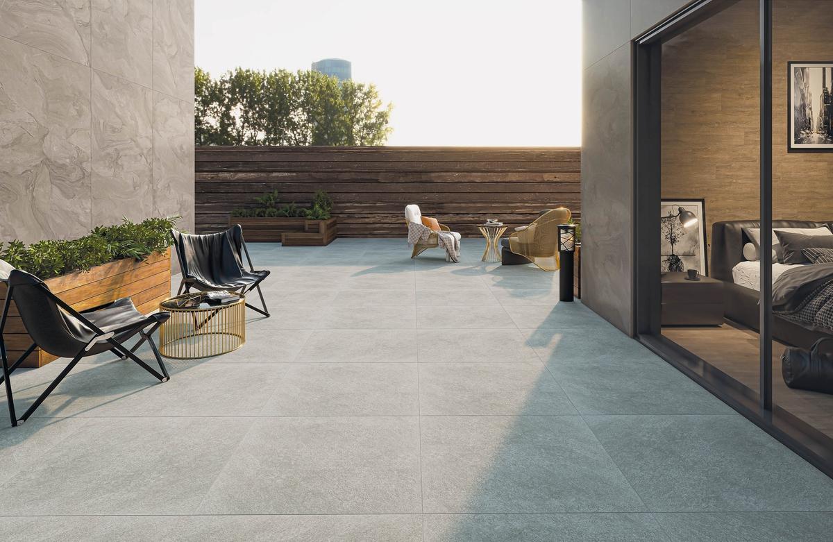 Kütahya Seramik 80x80 Falez Gri Rektifiye uygulama örneği