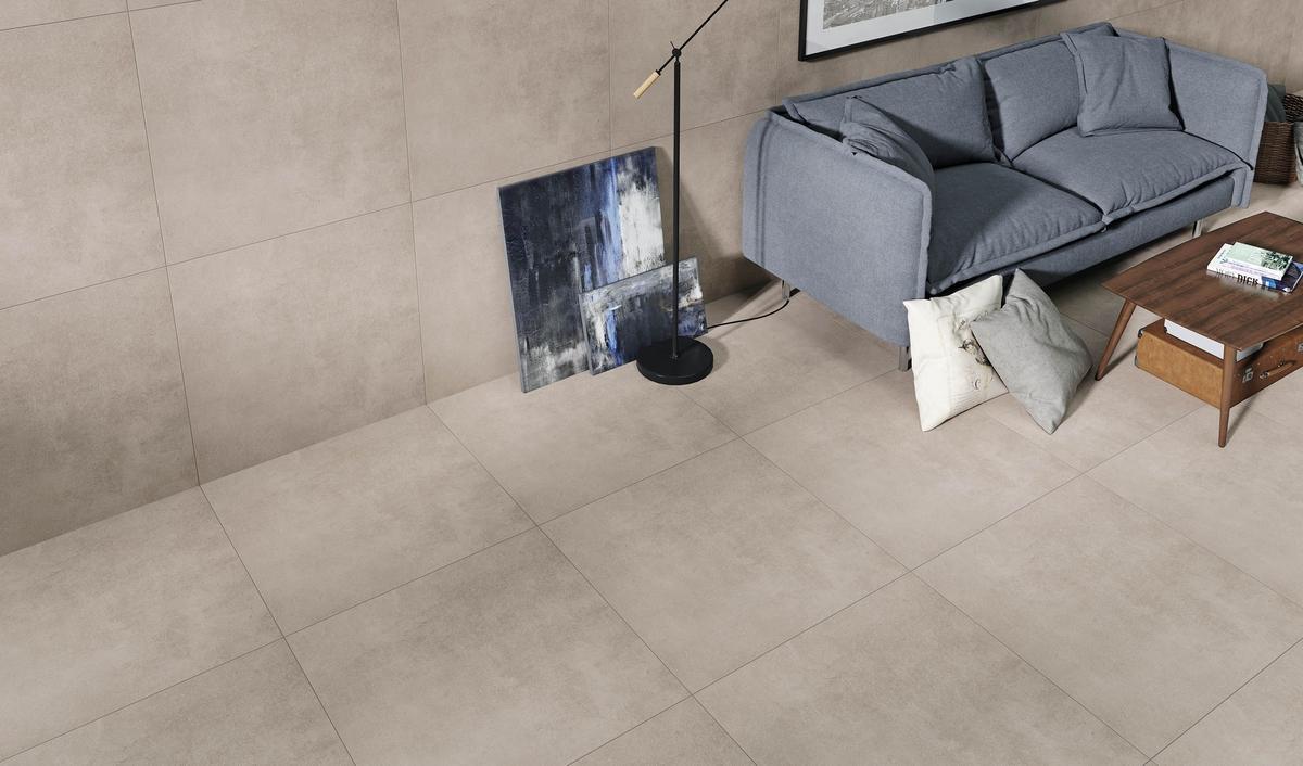 Kütahya Seramik 80x80 Infinity Gri Rektifiye uygulama örneği
