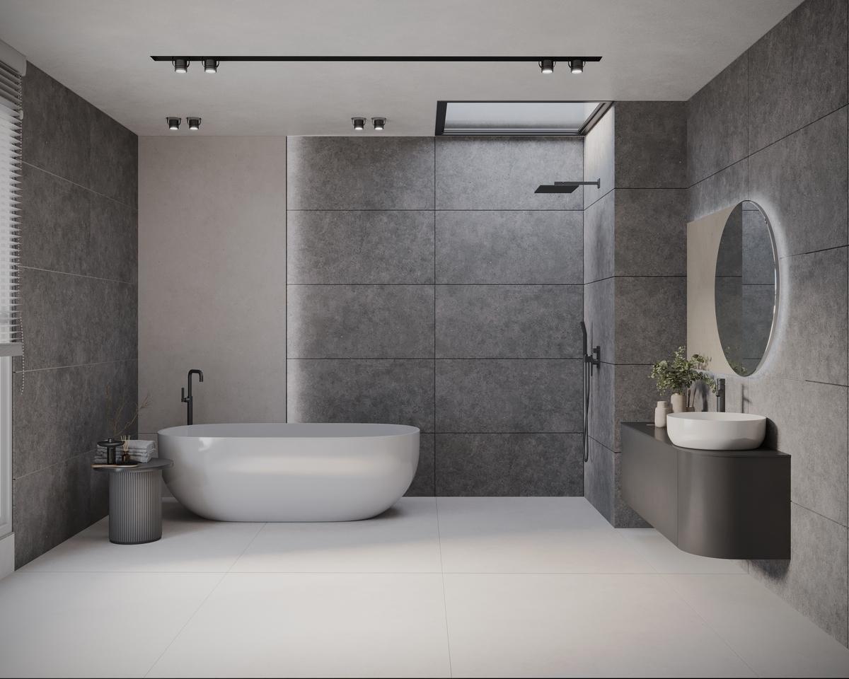 Kütahya Seramik 60x120 Integra Grafit Rektifiye uygulama örneği