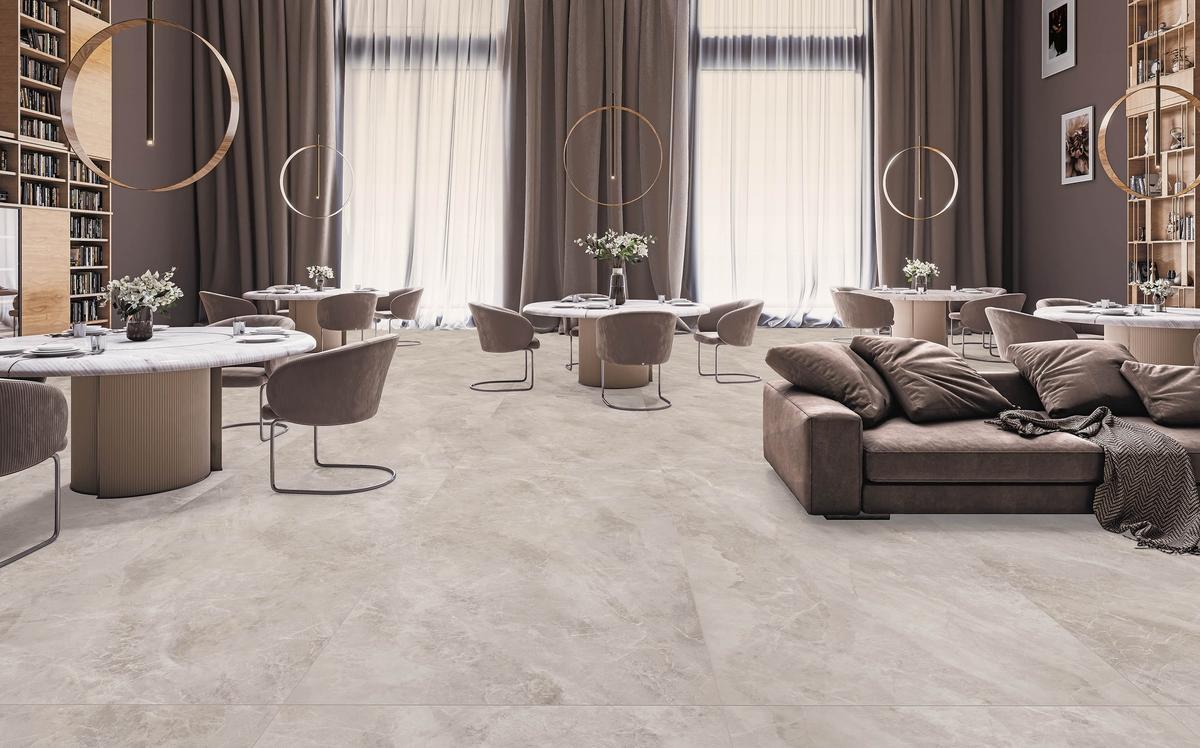 Kütahya Seramik 120x240 Vega Acik Gri Soft Mat Rektifiye uygulama örneği