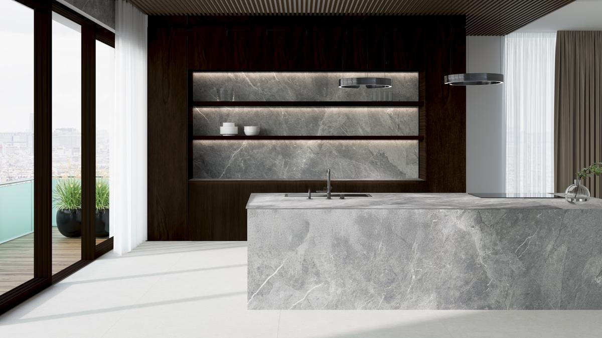 Kütahya Seramik 163x323 Rapsody Gri Mat 12MM uygulama örneği