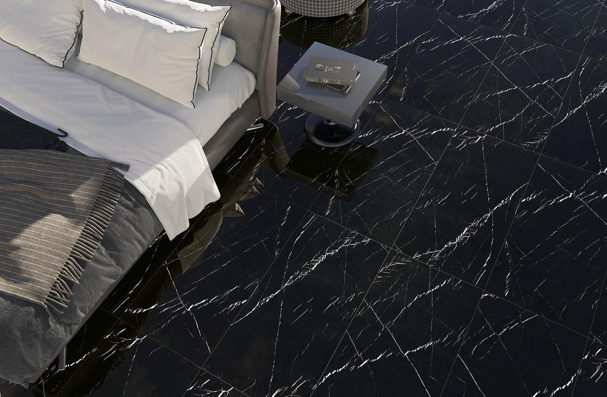 Kütahya Seramik 60x120 Royal Pietra Kristal Rektifiye Parlak Nano uygulama örneği
