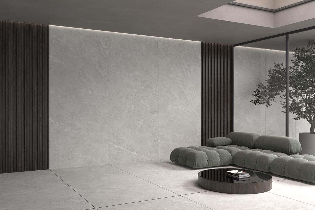 Kütahya Seramik 120x280 Swan Gri Soft Mat 6 MM Rektifiye uygulama örneği