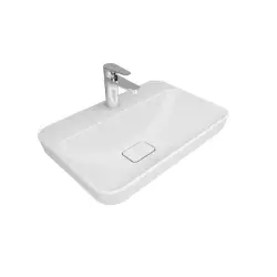 Çanakkale Seramik Zero 2.0 Yarı Gömme Dikdörtgen Lavabo Mat Beyaz 60x40