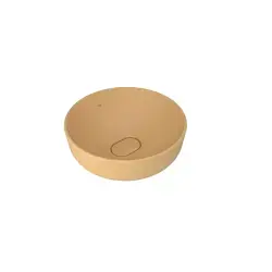 Çanakkale Seramik Zero 2.0 Yuvarlak Çanak Lavabo Mat Sarı 40x40