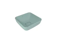 Çanakkale Seramik Zero 2.0 Kare Çanak Lavabo Mat Adaçayı Yeşili 40x40