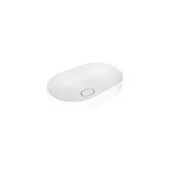 Çanakkale Seramik Zero 2.0 Oval Çanak Lavabo Mat Beyaz 60x40