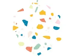 Çanakkale Seramik Miniatile Mat Kids Joy Terrazzo Sırlı Granit 17,5x20